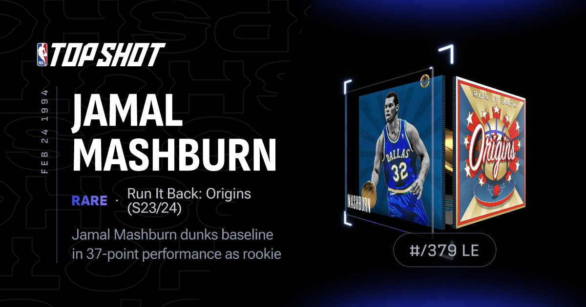 Jamal Mashburn RIB — front